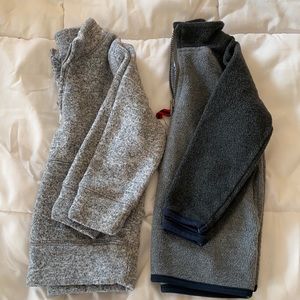 Lot of 2 boys 1/4 zips